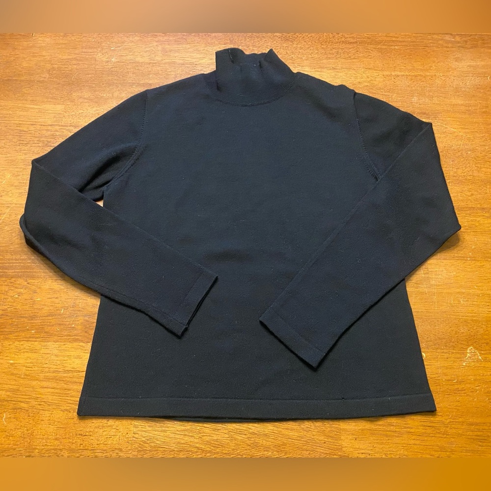 Saks Fifth Avenue Wool Mock Neck Sweater- Flawed